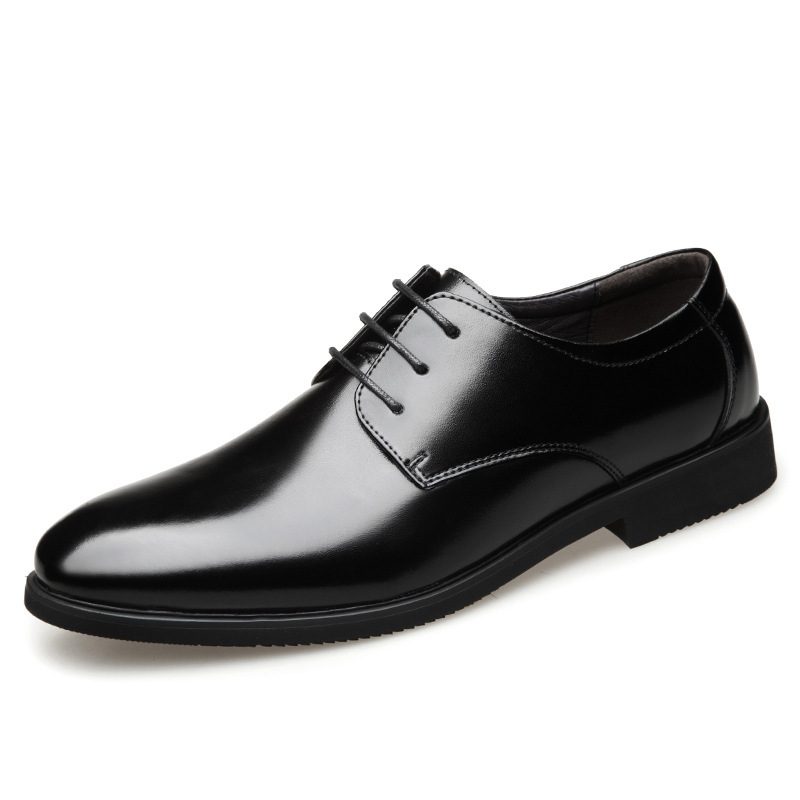Genuine Leather Business Formal Extra-Large Mens Leather Shoes - Image 3