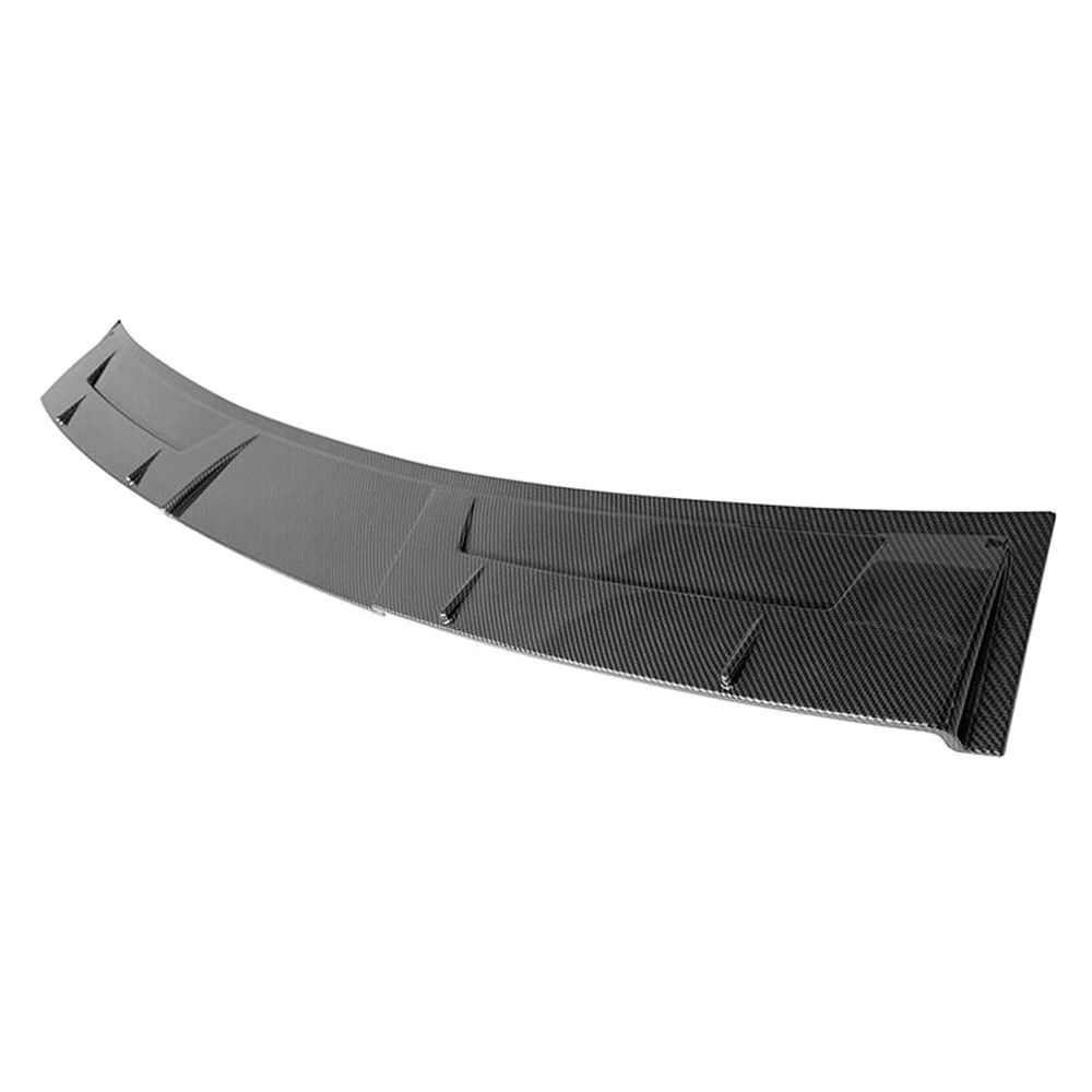 Fits 14-23 Infiniti Q50 V Style Carbon Fiber Print Rear Window Roof Spoiler Wing - Image 2