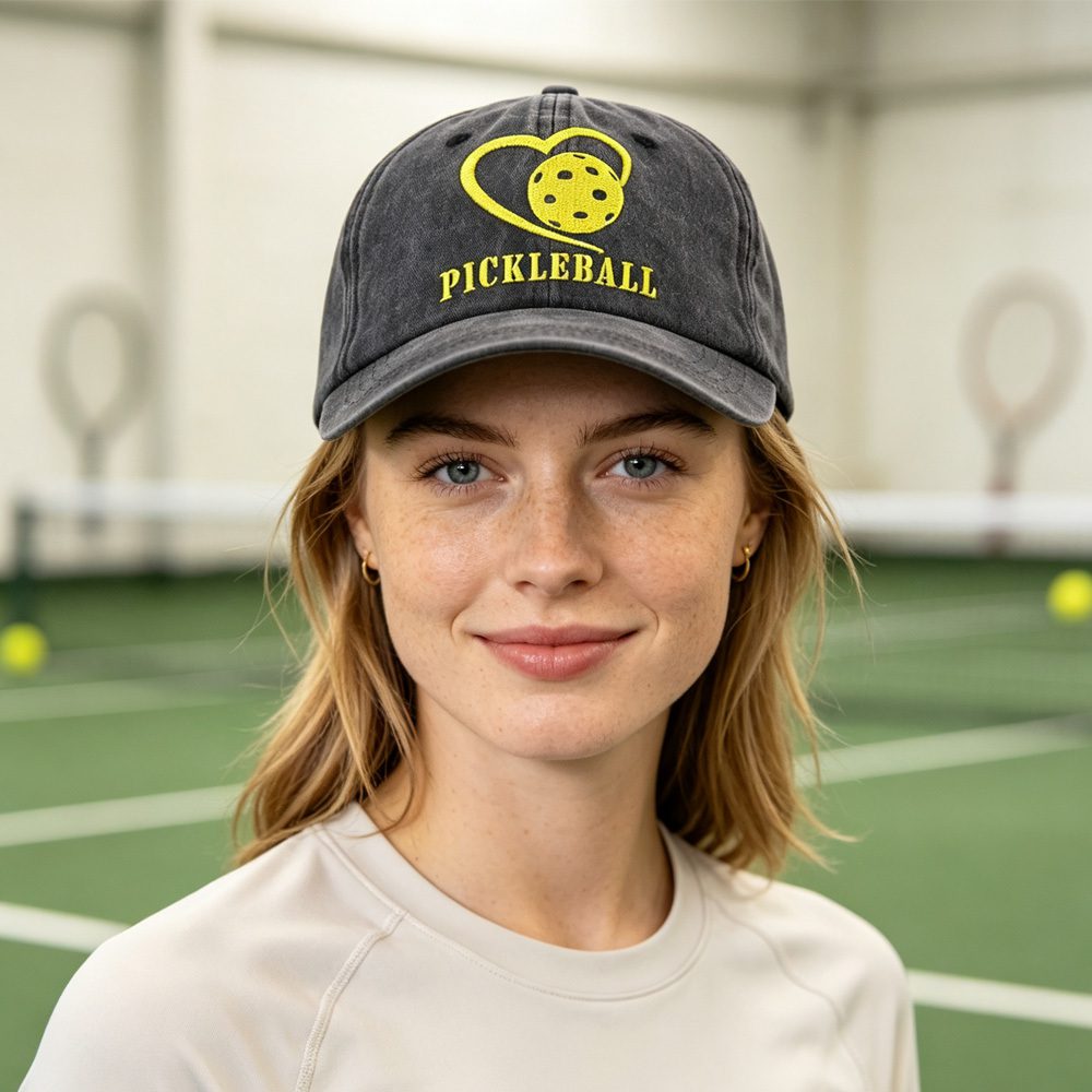 2 قطع قبعة بيسبول Pickleball، قبعة مطرزة بقلب I Love Pickleball للنساء والرجال، قبعة رياضية خفيفة الوزن قابلة للتعديل - الصورة 10