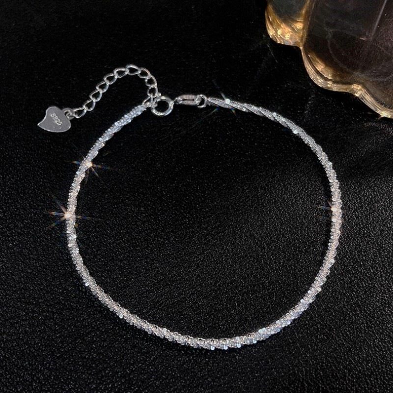 925 Sterling Silver Wide Braided Shimmering Bracelet For Women - Image 7