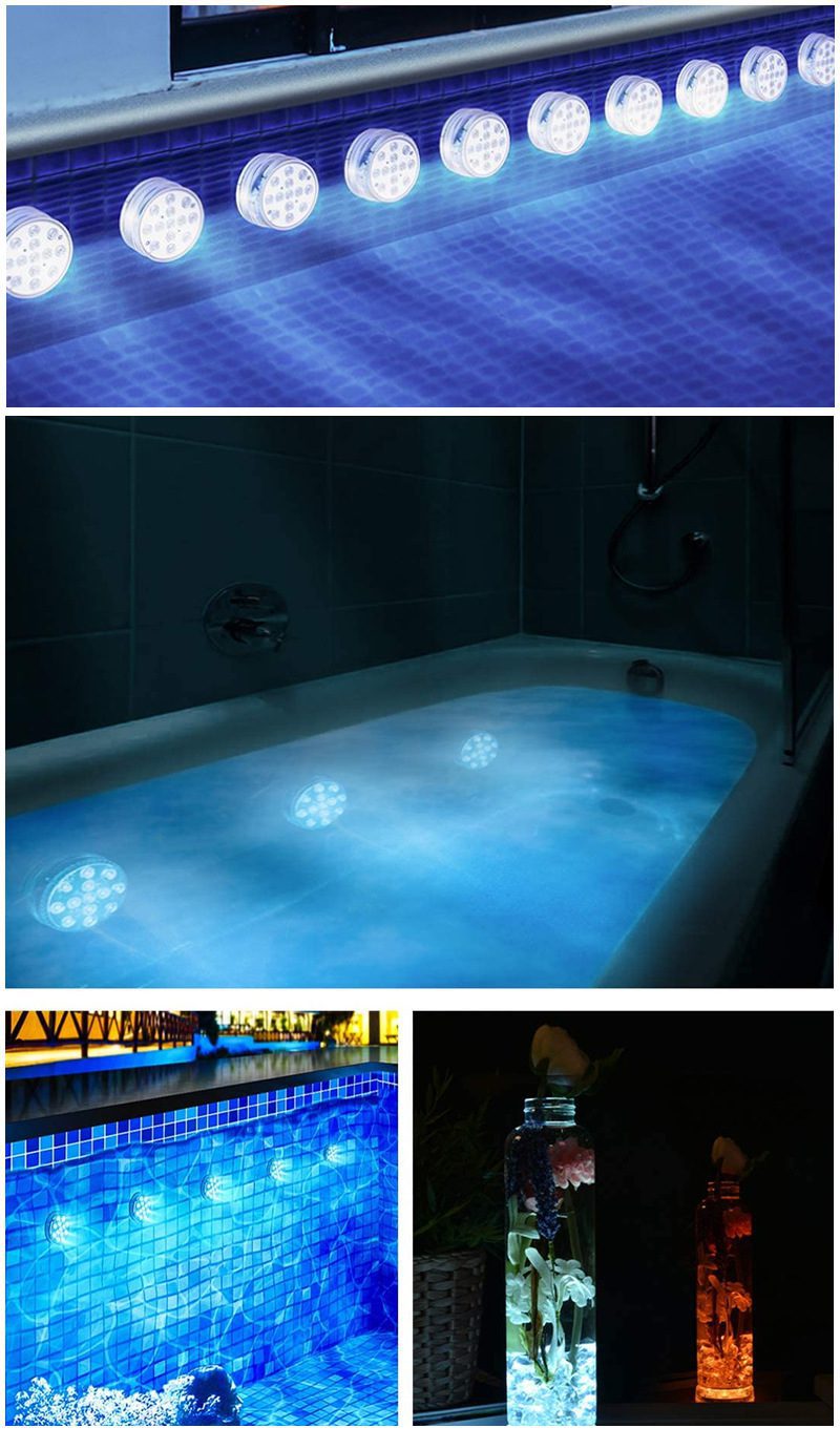 Led Beads Submersible Light Waterproof Underwater Lamp For Garden Swimming Pool Fountain Spa Party Bathroom Remote Control - Image 5