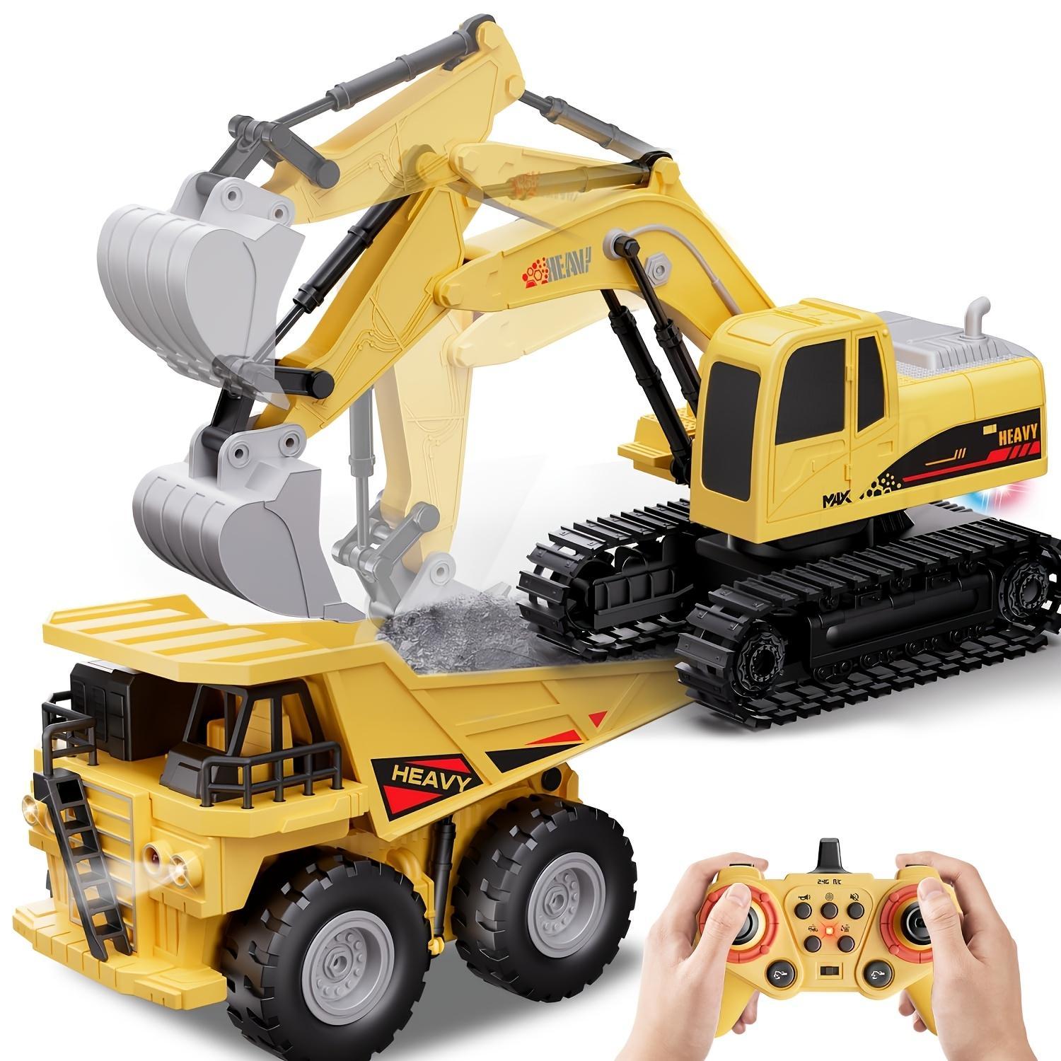 Remote Control Excavator Construction Vehicle Set Educational Construction Toy For Children - Image 5