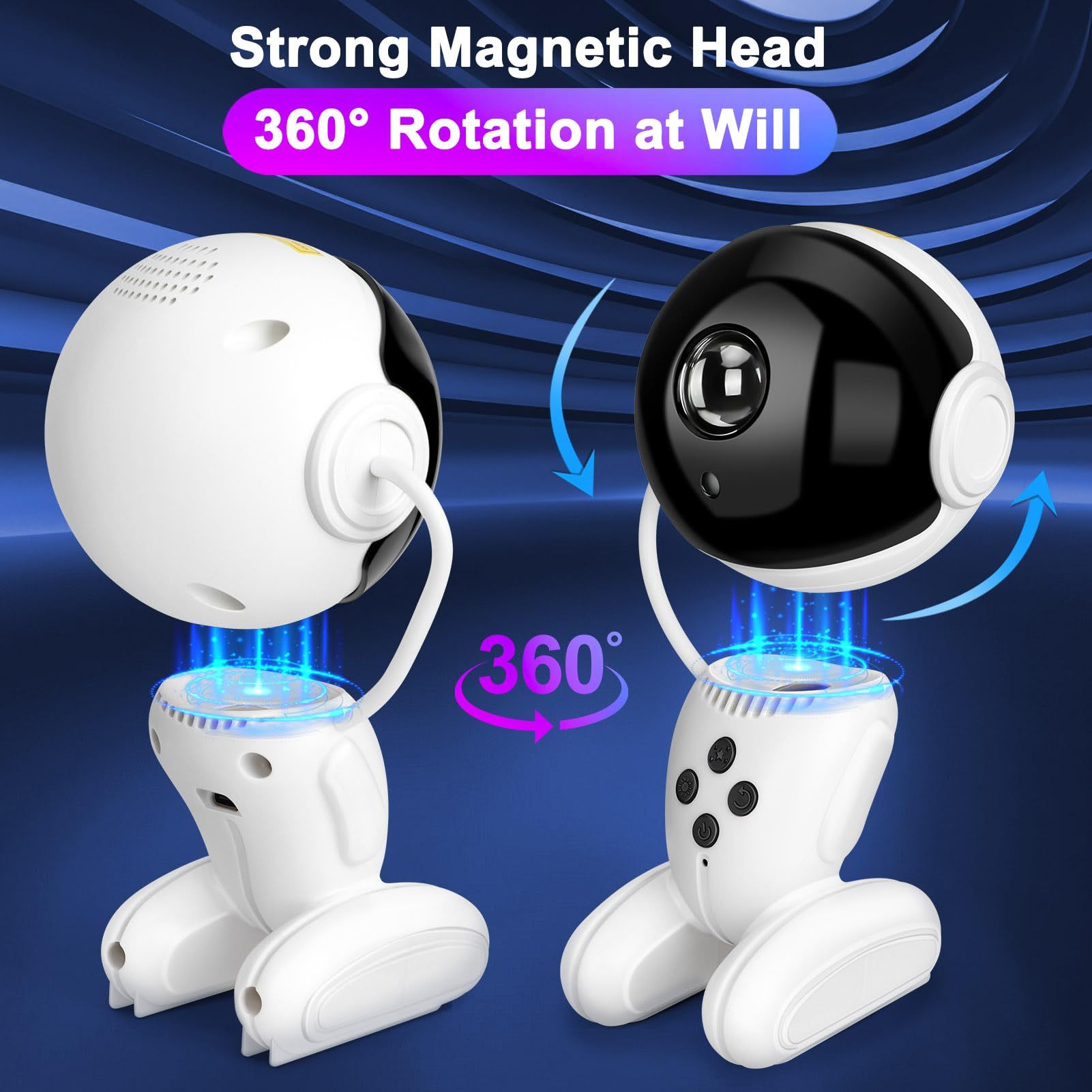Astronaut Galaxy Night Light, 360 Adjustable Starry Night Light With Timer And Remote Control, USB Powered - Image 4