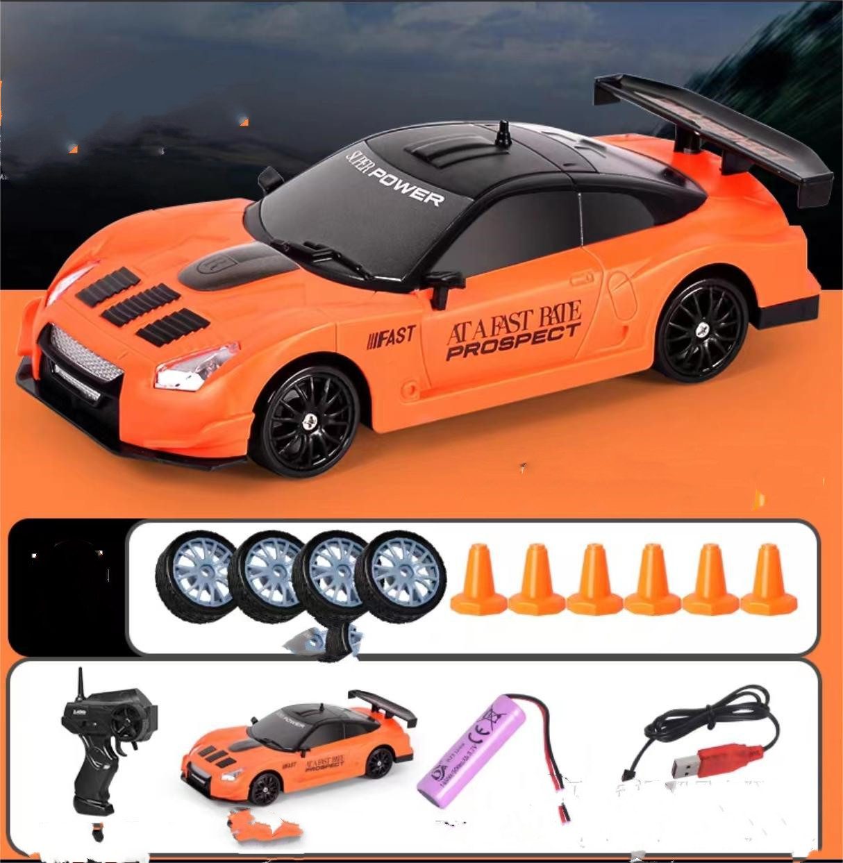 2.4G Drift Rc Car 4WD RC Drift Car Toy Remote Control GTR Model AE86 Vehicle Car RC Racing Car Toy For Children Christmas Gifts - Image 7