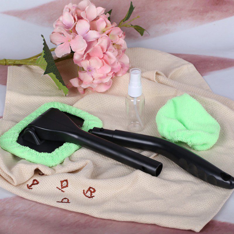 Car Window Windshield Wiper Microfiber Cloth Auto Window Cleaner Long Handle Car Washable Brush Clean Tool - Image 2