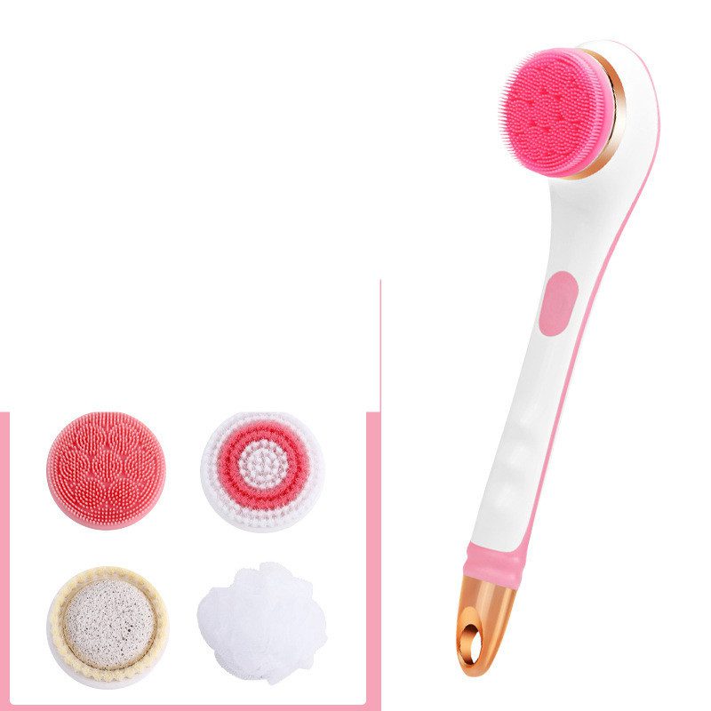 Electric Bath Brush Silicone Back Scrubber USB Rechargeable 2 Speeds Rotating Shower Brush Spa Waterproof Body Cleaning Brush - Image 5