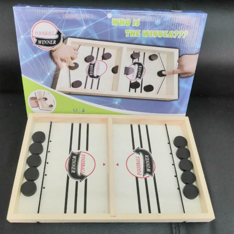 Puck Game Fast Sling Wooden Parent-child Interactive Game Chess Prop - Image 5