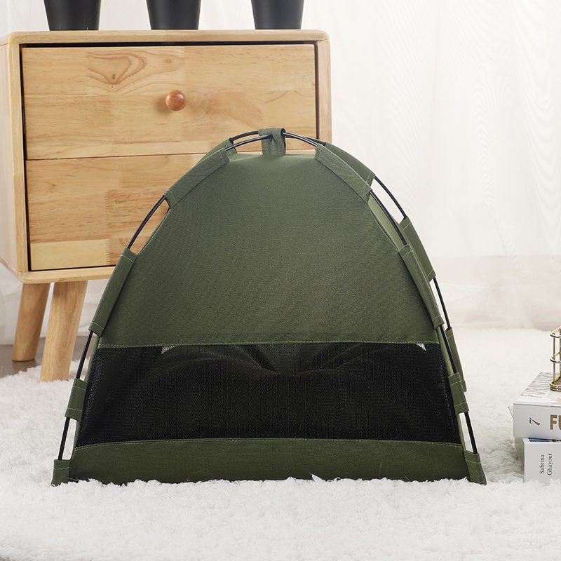 Cat Tent Cooling Mat Dog House Pet Sofa Camping Dog Bed With Cushion For Dog Kennel Indoor Cat Nest Cat Bed Pets Products - Image 4