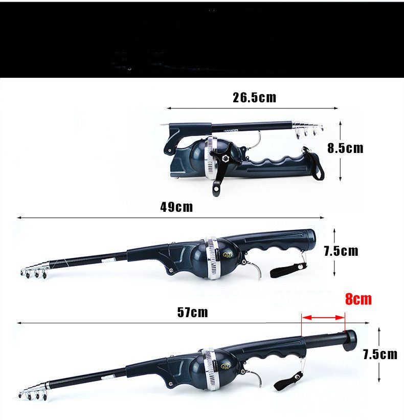 Foldable fishing rod portable pocket throwing rod - Image 6