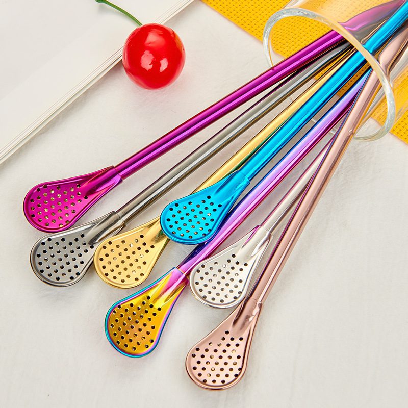 Stirring Spoon With Stainless Steel Filter Straw - Image 4
