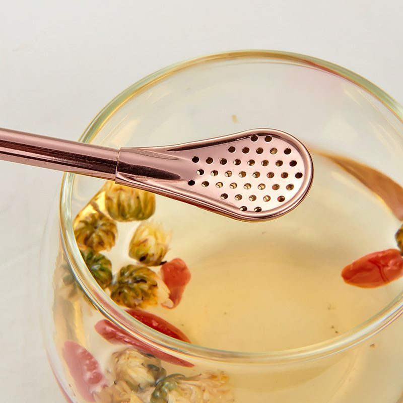 Stirring Spoon With Stainless Steel Filter Straw - Image 2