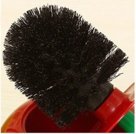 Long Handle Soft Hair Household Toilet Brush Cherry Toilet Brush Daily Necessities Creative Plastic Cleaning Brush Toilet Brush Set - Image 4