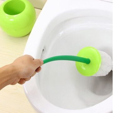 Long Handle Soft Hair Household Toilet Brush Cherry Toilet Brush Daily Necessities Creative Plastic Cleaning Brush Toilet Brush Set - Image 5