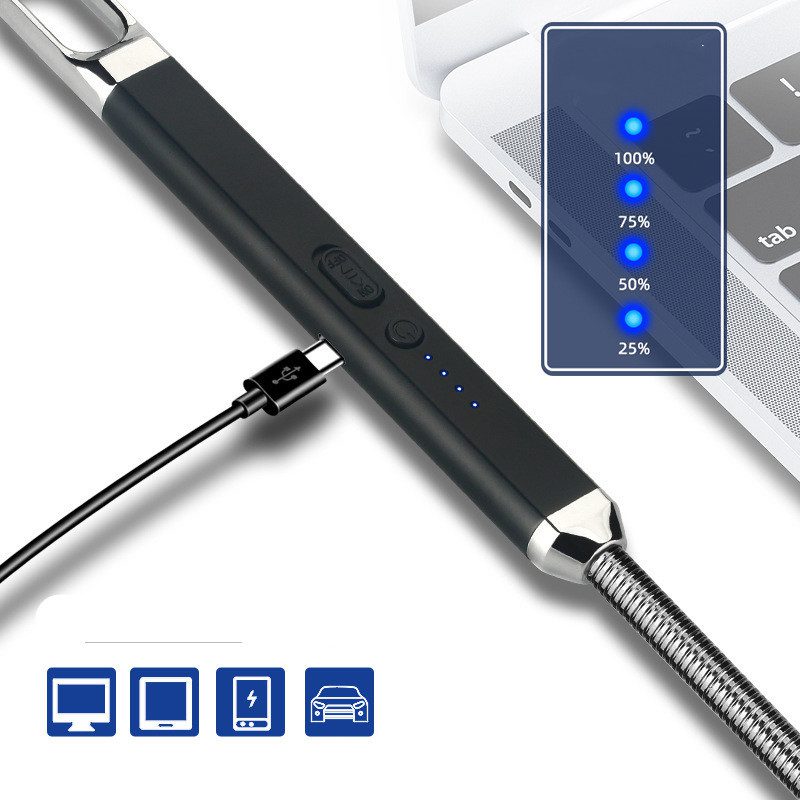 Aluminum-Zinc Alloy USB Windproof Lighter - Image 6