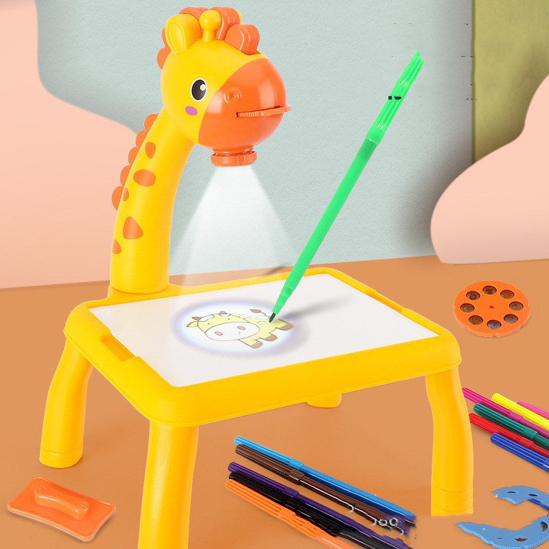 Children LED Projector Art Drawing Table Toys Painting Board Desk - Image 2