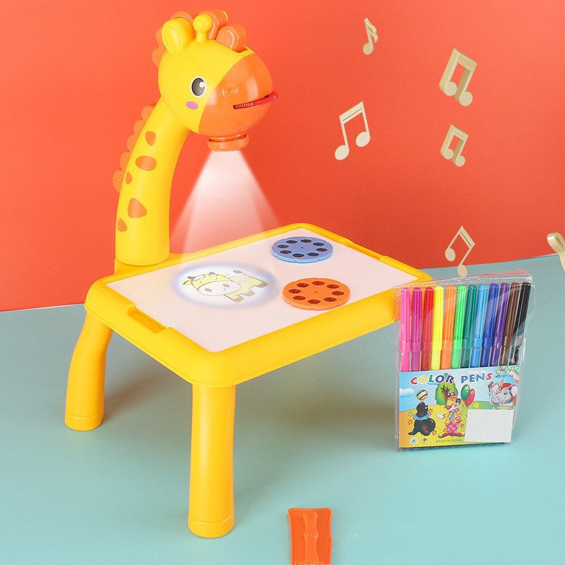 Children LED Projector Art Drawing Table Toys Painting Board Desk - Image 3