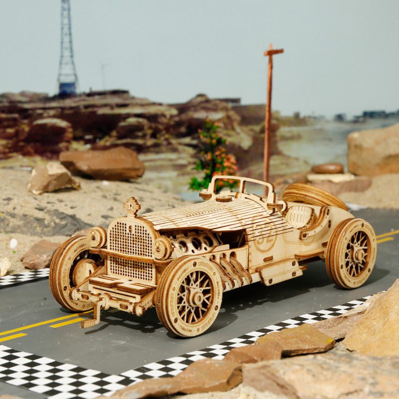 3D Wooden Puzzle Train Model DIY Wooden Train Toy Mechanical Train Model Kit Assembly Model Home Decoration Crafts - Image 6