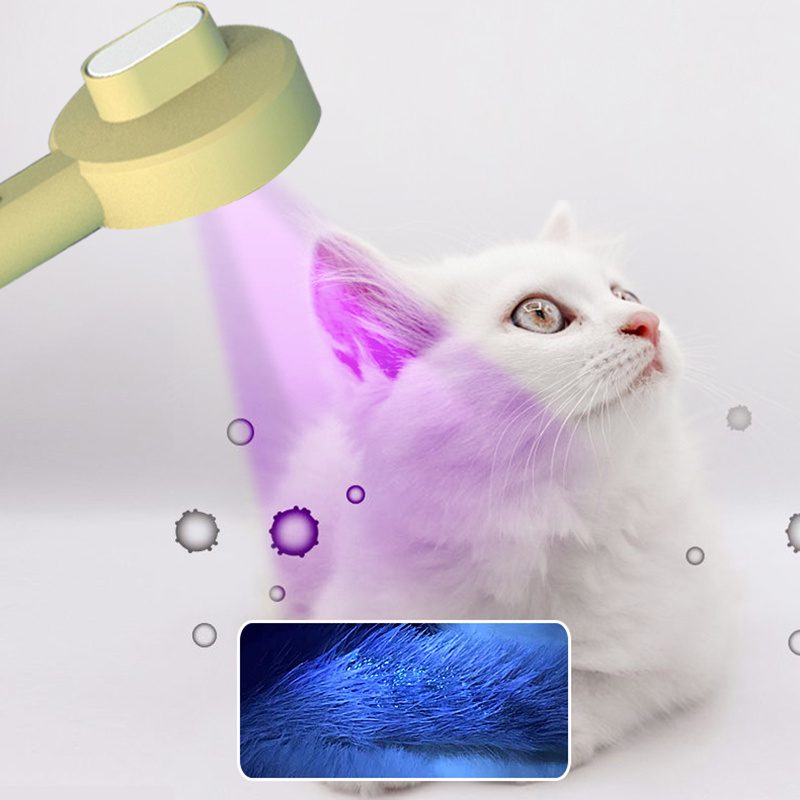 Hoopet 2-In-1 Durable Functional Pet Comb Detector UVC Cat Moss Detection Lamp Dog Hair Remover Cat Brush Grooming Tools - Image 5