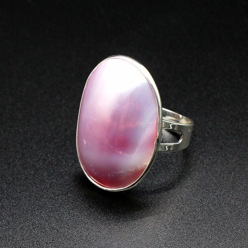 Seawater Starry Sky Blue Mabe Pearl Ring - Image 7