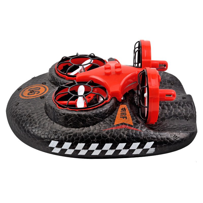 RC Boat Water Land And Air Four-Axis Hovercraft Three-in-one Multi-function Toy One-button Tumbling Mini Drone - Image 10