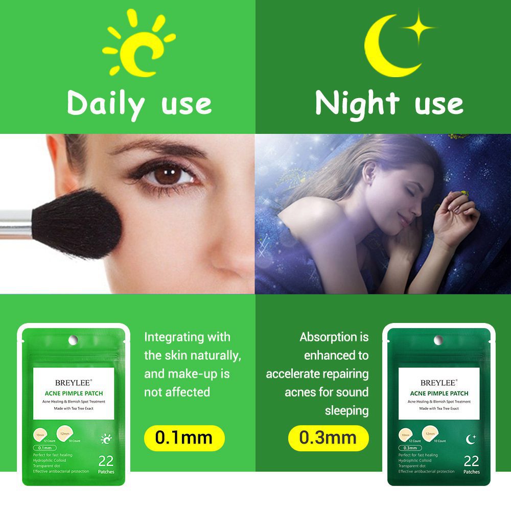 لصقات شجرة الشاي لعلاج حب الشباب وتخفيف آثار الحبوب فائقة النحافة