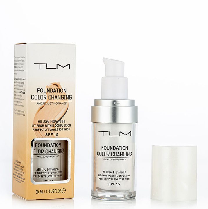 Temperature Liquid Foundation Concealer Portable Natural Color Makeup Foundation BB Concealer - Image 2