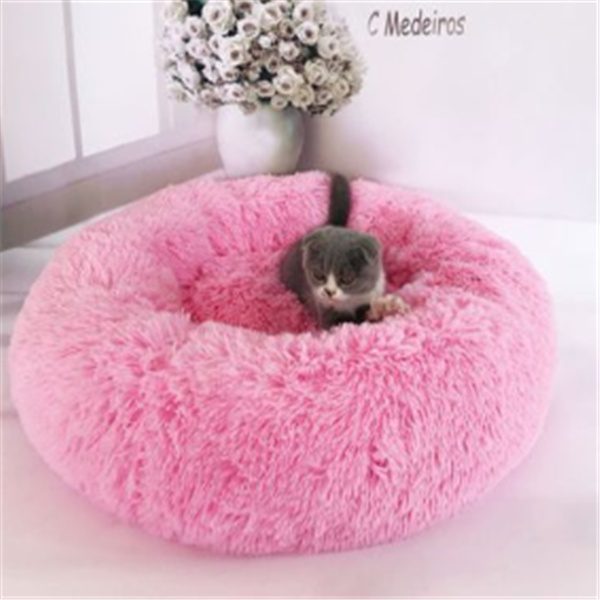 Round Long Hairy Autumn And Winter Nest Pad Cat Mattress - Image 5