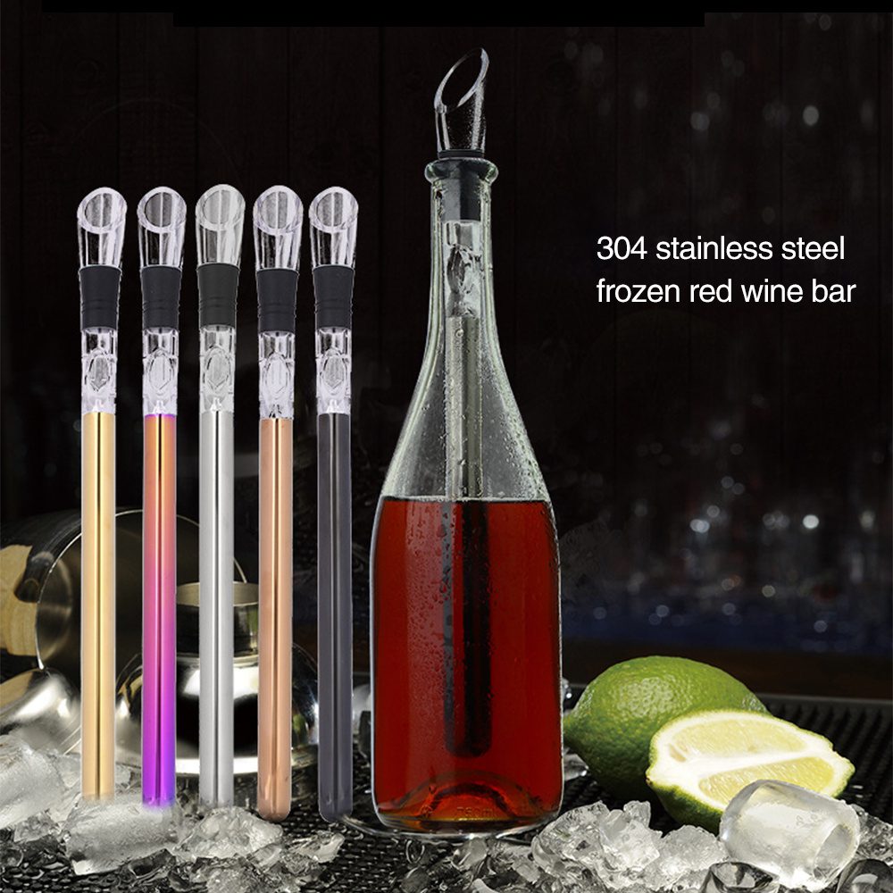 Wine Bottle Cooler Stick Stainless Steel Wine Chilling Rod Leakproof Wine Chiller Beer Beverage Frozening Stick Bar Tools - Image 2