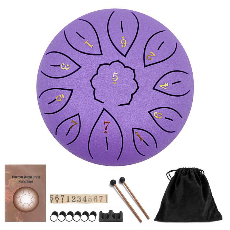6-inch 11-tone Ethereal Drum C Steel Tongue Drum - Image 7