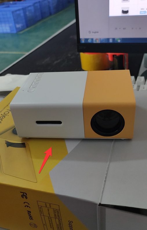 بروجيكتور محمول ثلاثي الأبعاد اتش دي إل إي دي سينما منزلية متوافق مع HDMI وبروجكتور صوتي USB YG300 بروجيكتور صغير - الصورة 5