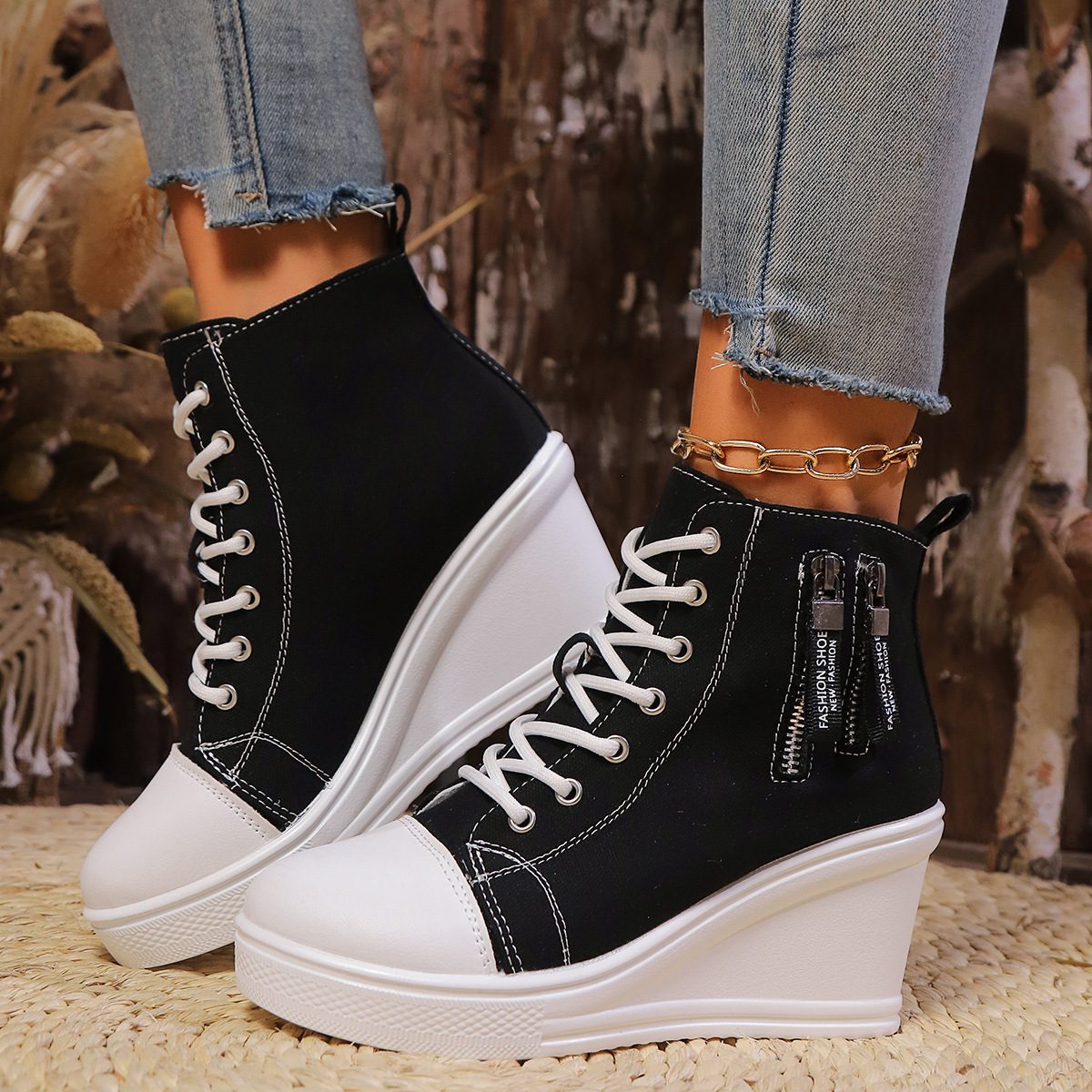 Womens Plus-size Thick-soled Casual All-match Shoes - Image 4