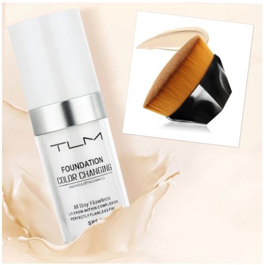 Temperature Liquid Foundation Concealer Portable Natural Color Makeup Foundation BB Concealer - Image 7