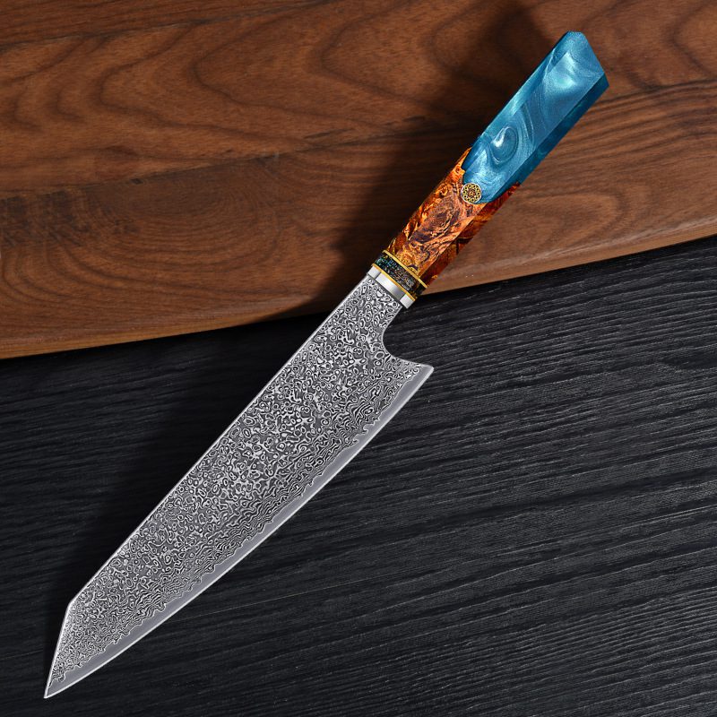 سكين مطبخ بنقشة ديكورية (Pattern Kitchen Knife) – سكين تقطيع احترافي بنقشة مزخرفة وشفرة حادة للاستخدام في المطبخ - الصورة 9