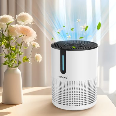 Amazon&TEMU محظور، لا توجد طلبات في عطلات نهاية الأسبوع. جهاز تنقية الهواء MOOKA بمساحة 475 قدم مربع، فلتر HEPA لإزالة الروائح والغبار والعفن والحساسية والضباب الدخاني من المنزل