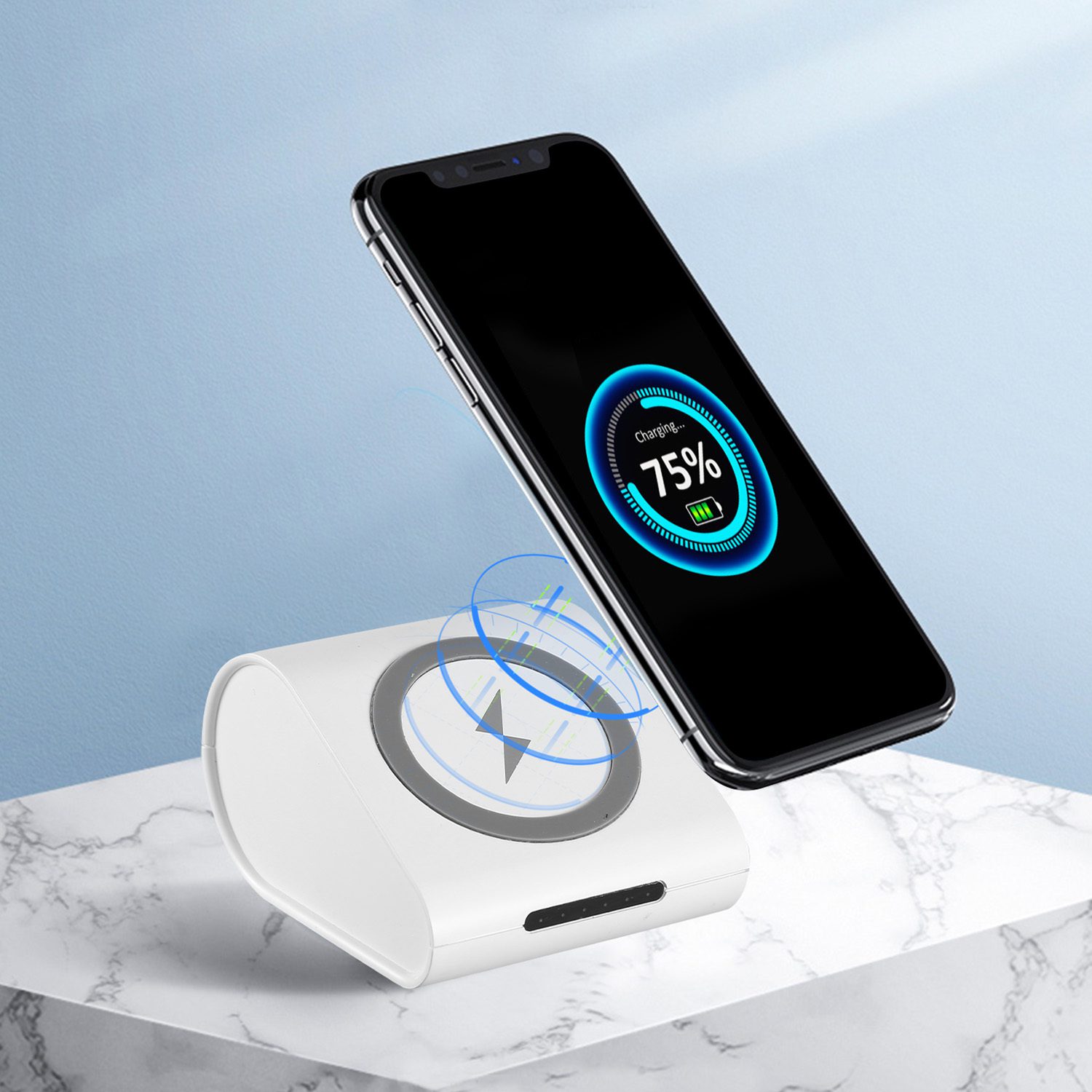 1Pc 10400mAh Qi Wireless Charging Power Bank For IOS Phone XS MAX XR Galaxy S10 S9 Note 9