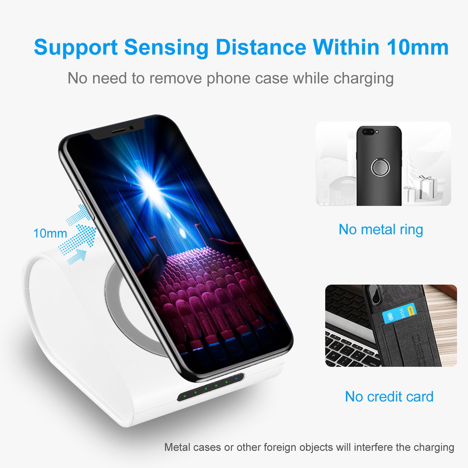 1Pc 10400mAh Qi Wireless Charging Power Bank For IOS Phone XS MAX XR Galaxy S10 S9 Note 9 - Image 4