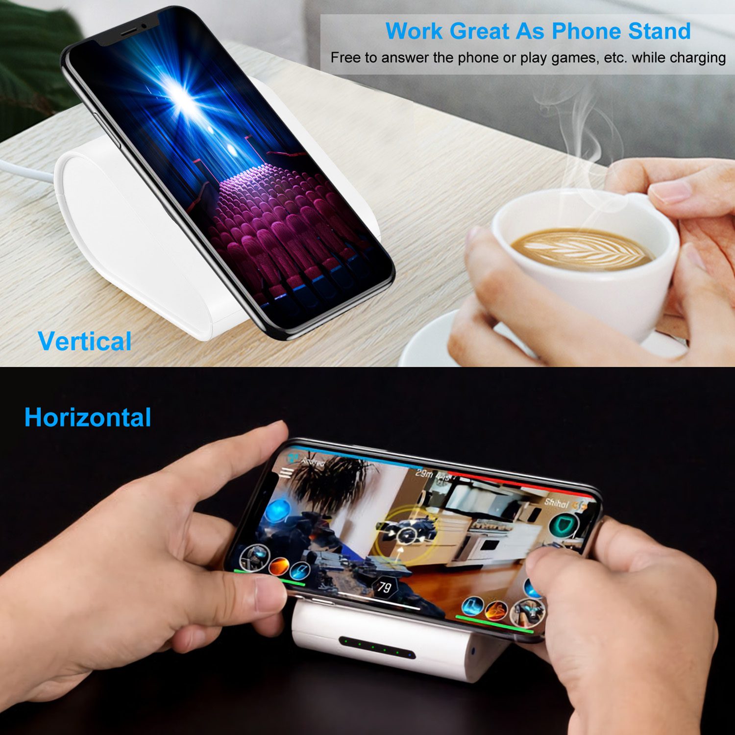 1Pc 10400mAh Qi Wireless Charging Power Bank For IOS Phone XS MAX XR Galaxy S10 S9 Note 9 - Image 9