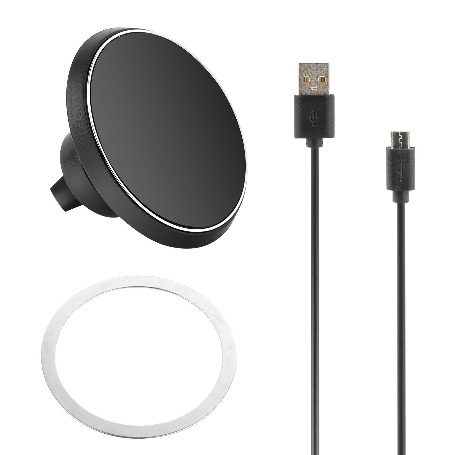1Pc Magnetic Qi Wireless Car Charger Car Phone Charger For IOS Phone XS MAX XR Galaxy S10 S9 Tablet GPS Device