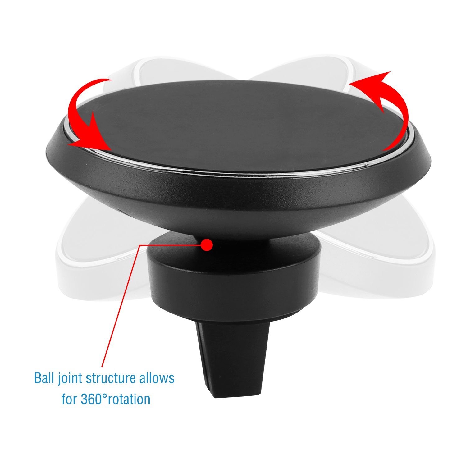1Pc Magnetic Qi Wireless Car Charger Car Phone Charger For IOS Phone XS MAX XR Galaxy S10 S9 Tablet GPS Device - Image 6