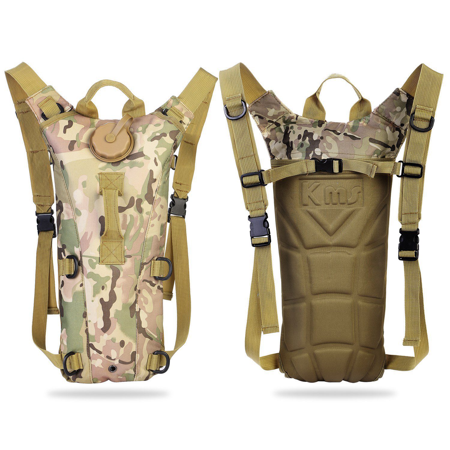 1Pc 3L Tactical Hydration Pack Water Bladder Adjustable Water Drink Backpack For Hiking Cycling Climbing Running - Image 4