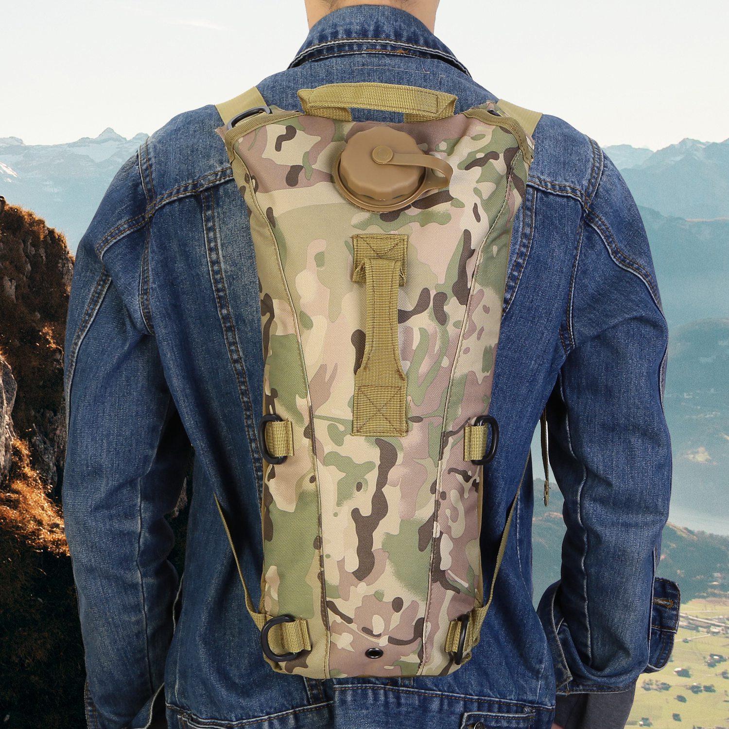 1Pc 3L Tactical Hydration Pack Water Bladder Adjustable Water Drink Backpack For Hiking Cycling Climbing Running - Image 8