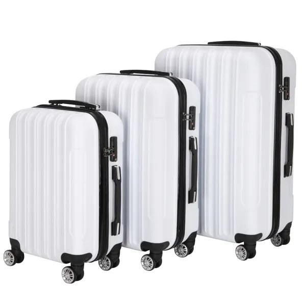 3-in-1 Multifunctional Large Capacity Traveling Storage Suitcase White - Image 10