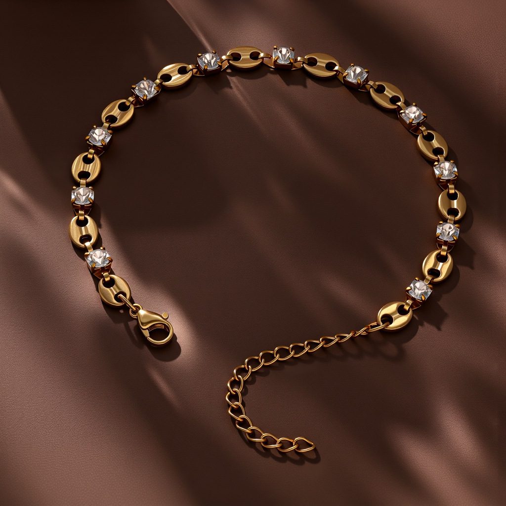 Oval Titanium Steel Bracelet Womens Circular Style For Girls - Image 2