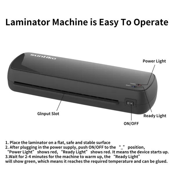 4-In-1Laminator Machine,It Has Quick Warm-Up, Fast Laminating Documentation And Photos, Increases Their Long-Term Color Preservation. Suitable For Family, Office And School-FBA Shipping - Image 5