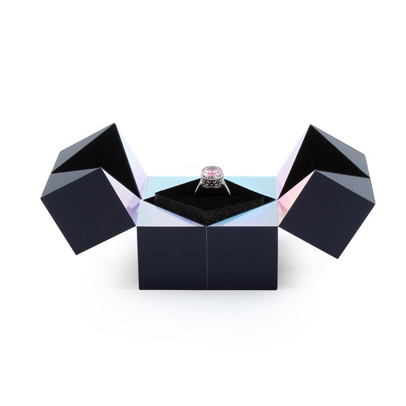 Valentine's Day Magic Cube Jewelry Packaging Box Personalisation Propose Marriage Ring Box - Image 3