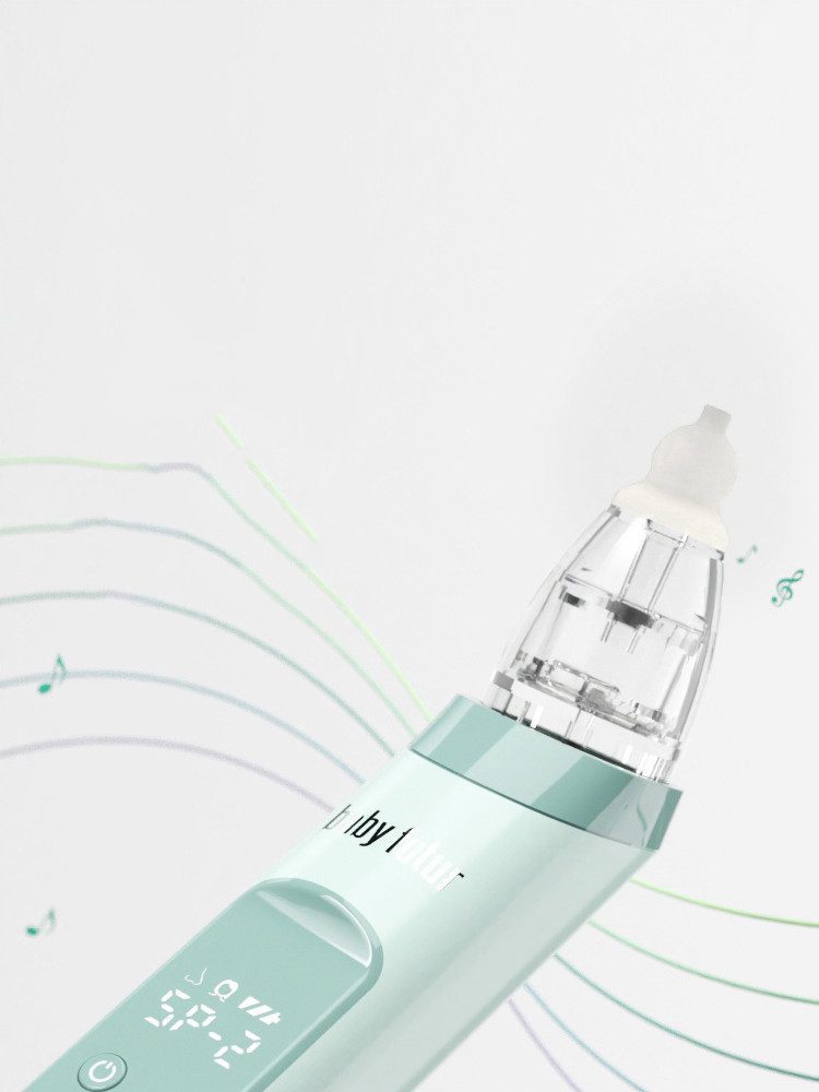Nasal Aspirator Baby Electric Nasal Aspirator Newborn Baby Nose Cleaner Beauty Instrument Blackhead Remover Bab 2 In 1 - Image 3
