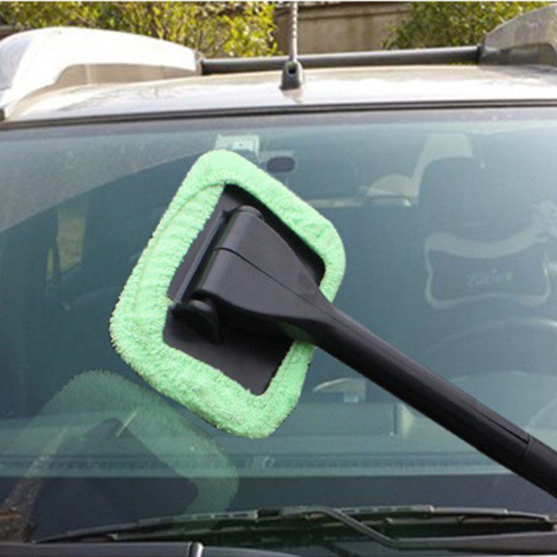 Car Window Windshield Wiper Microfiber Cloth Auto Window Cleaner Long Handle Car Washable Brush Clean Tool - Image 3