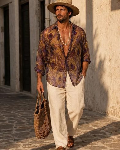 Royal Peacock Resort Shirt