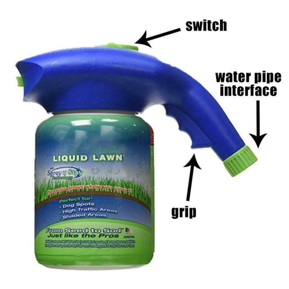 نظام العناية بالمسطحات الخضراء "Hydro Foam": جهاز احترافي منزلي للرش والبذر المائي (Hydro-seeding) - أداة للعناية بالبذور والحدائق المنزلية. - الصورة 5
