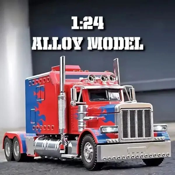 Semi Truck Toys For Boy Heavy Trucks,Metal Diecast Trucks Model Pull Back Cars With Light And Sound,Truck And Trailer Toys For Boys,Toy Trucks For Boys Age 4-8 - Image 4